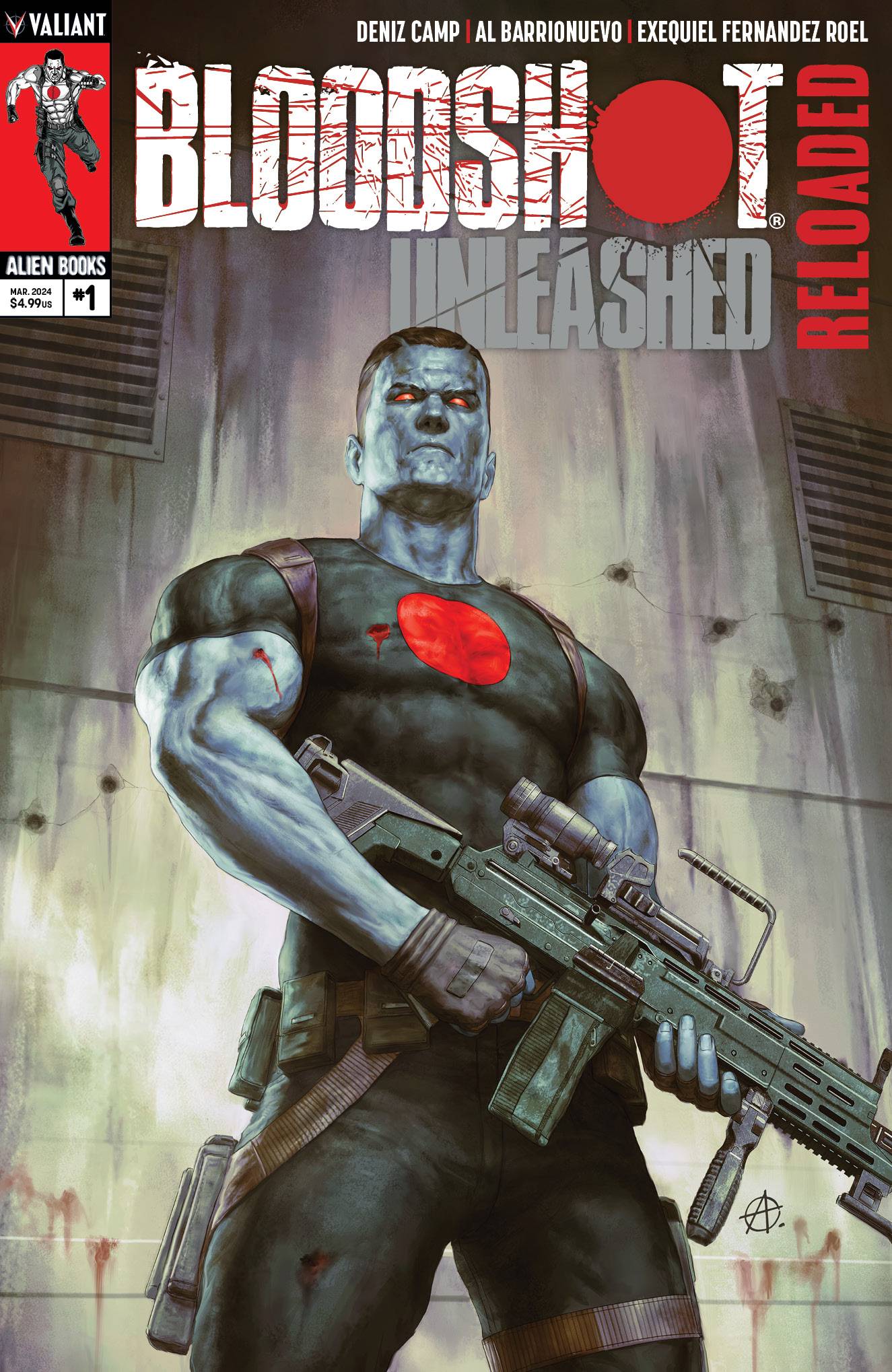 BLOODSHOT UNLEASHED RELOADED #1 (OF 4) CVR A ALESSIO (MR) (C