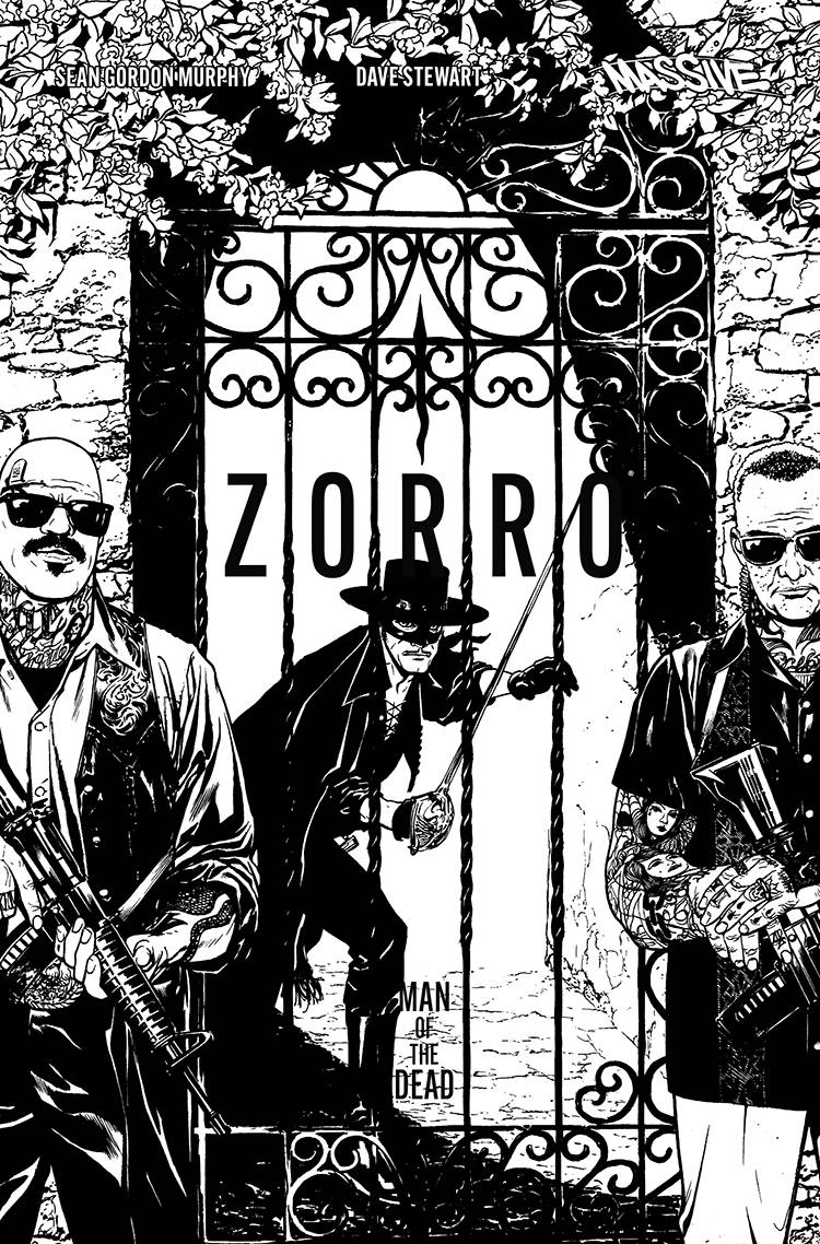 ZORRO MAN OF THE DEAD #3 (OF 4) CVR D 10 COPY INCV SOOK B&W