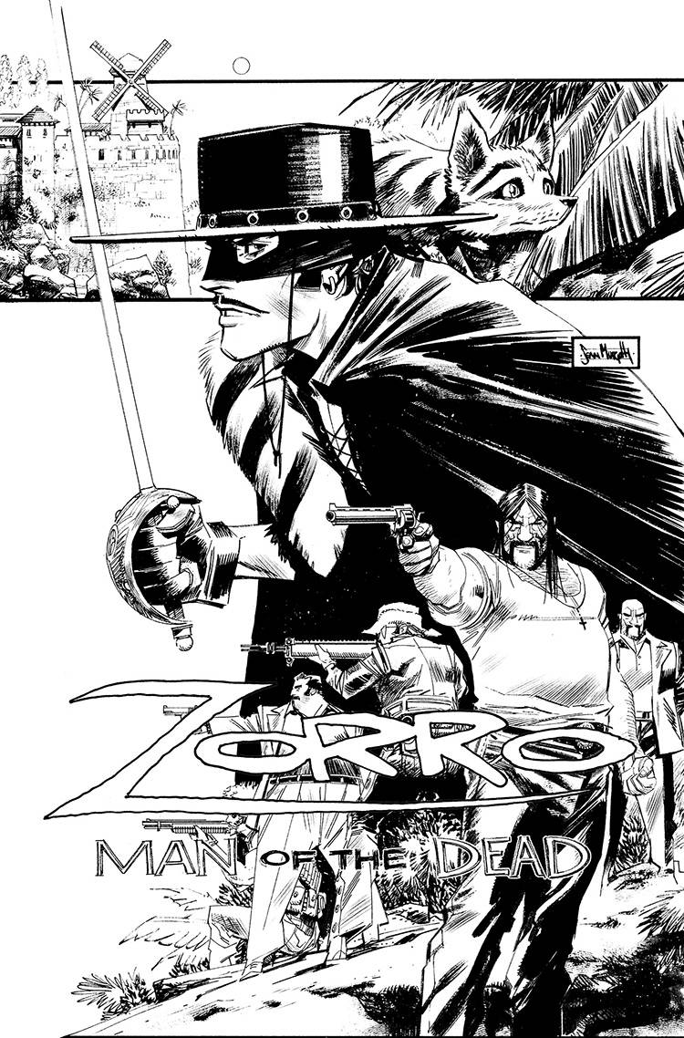 ZORRO MAN OF THE DEAD #3 (OF 4) CVR E 25 COPY INCV MURPHY BW
