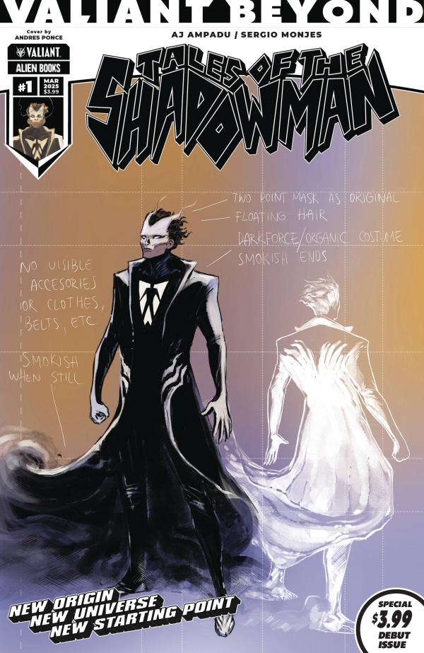 VALIANT BEYOND TALE SHADOWMAN #1 CVR D PONCE DESIGN