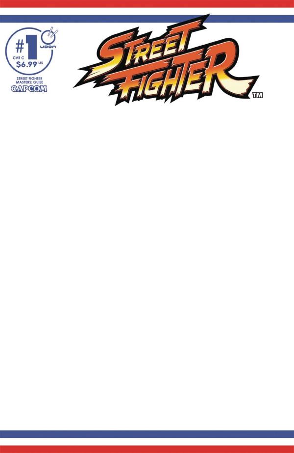 STREET FIGHTER MASTERS GUILE #1 CVR C BLANK SKETCH