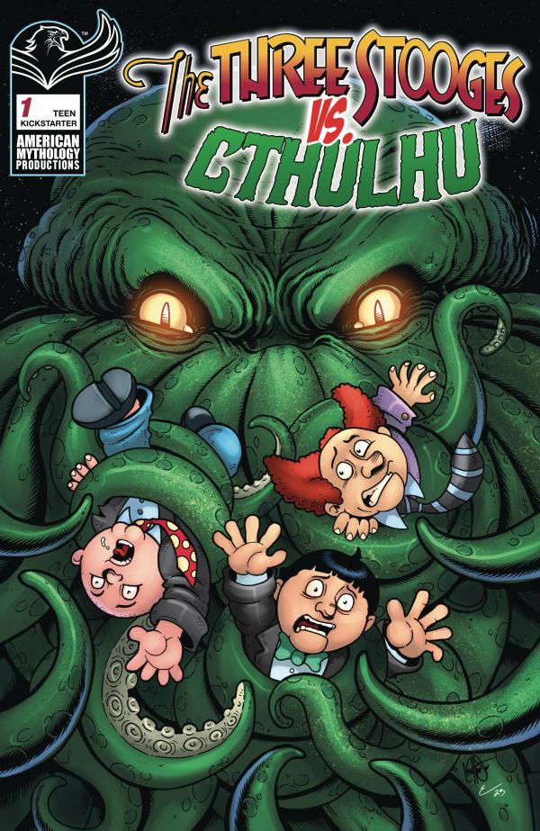 THE THREE STOOGES VS CTHULHU #1 GOLDBERG & RODIONOFF SIGNED