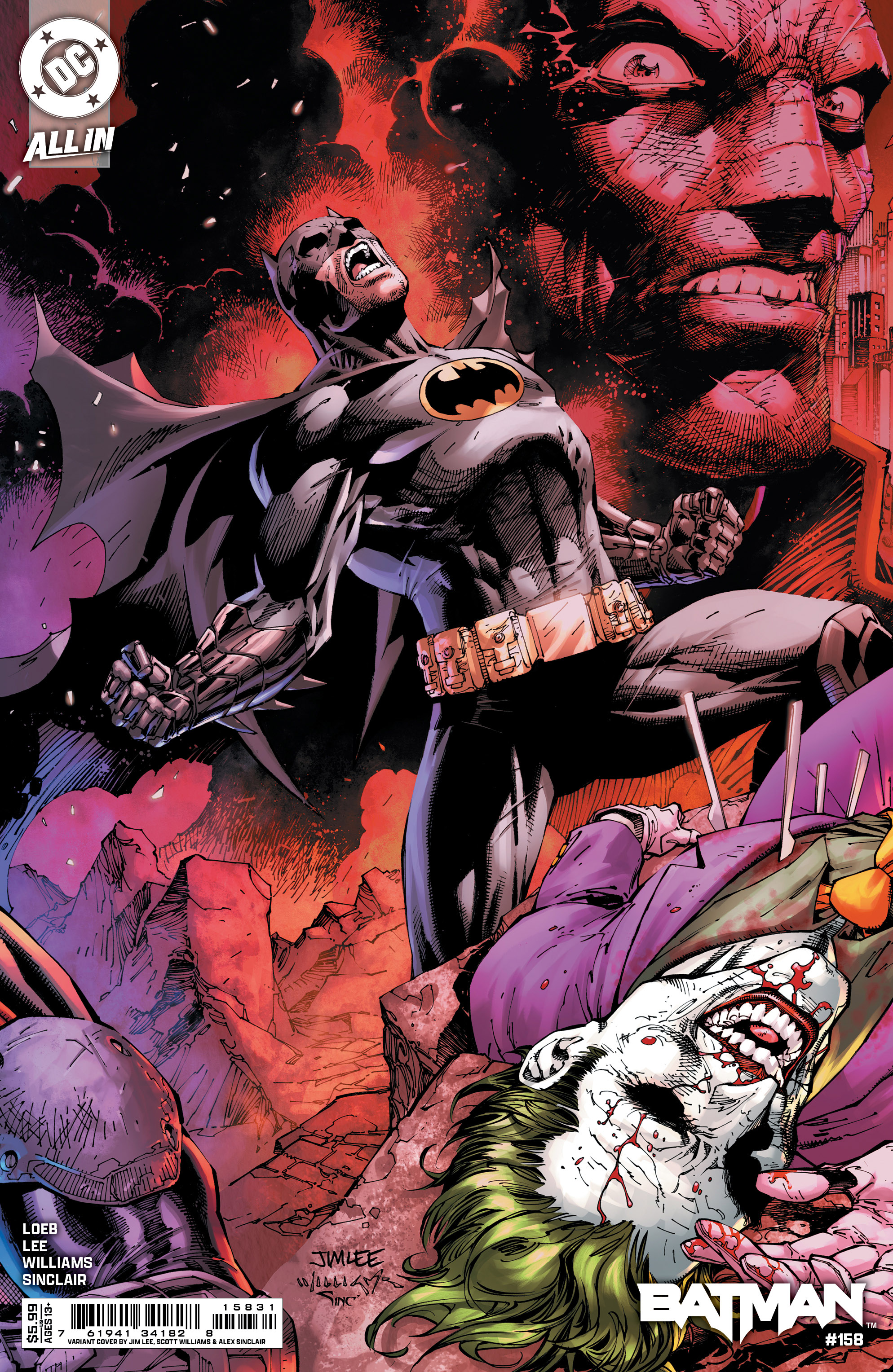 BATMAN #158 CVR C JIM LEE & SCOTT WILLIAMS CONNECTING CARD STOCK VAR (2 OF 2)