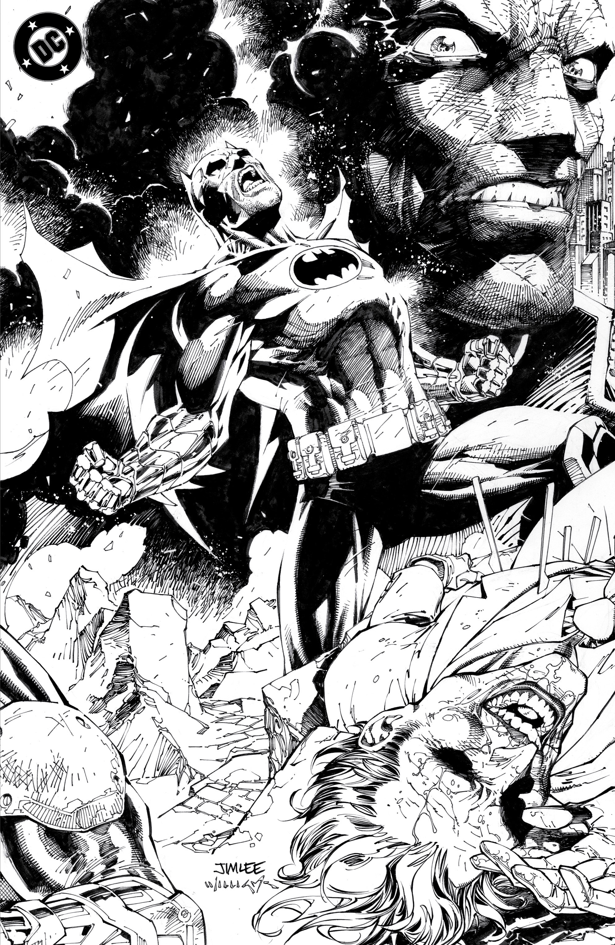 BATMAN #158 CVR Q INC 1:608 JIM LEE & SCOTT WILLIAMS INKS CARD STOCK VAR SIGNED BY JEPH LOEB