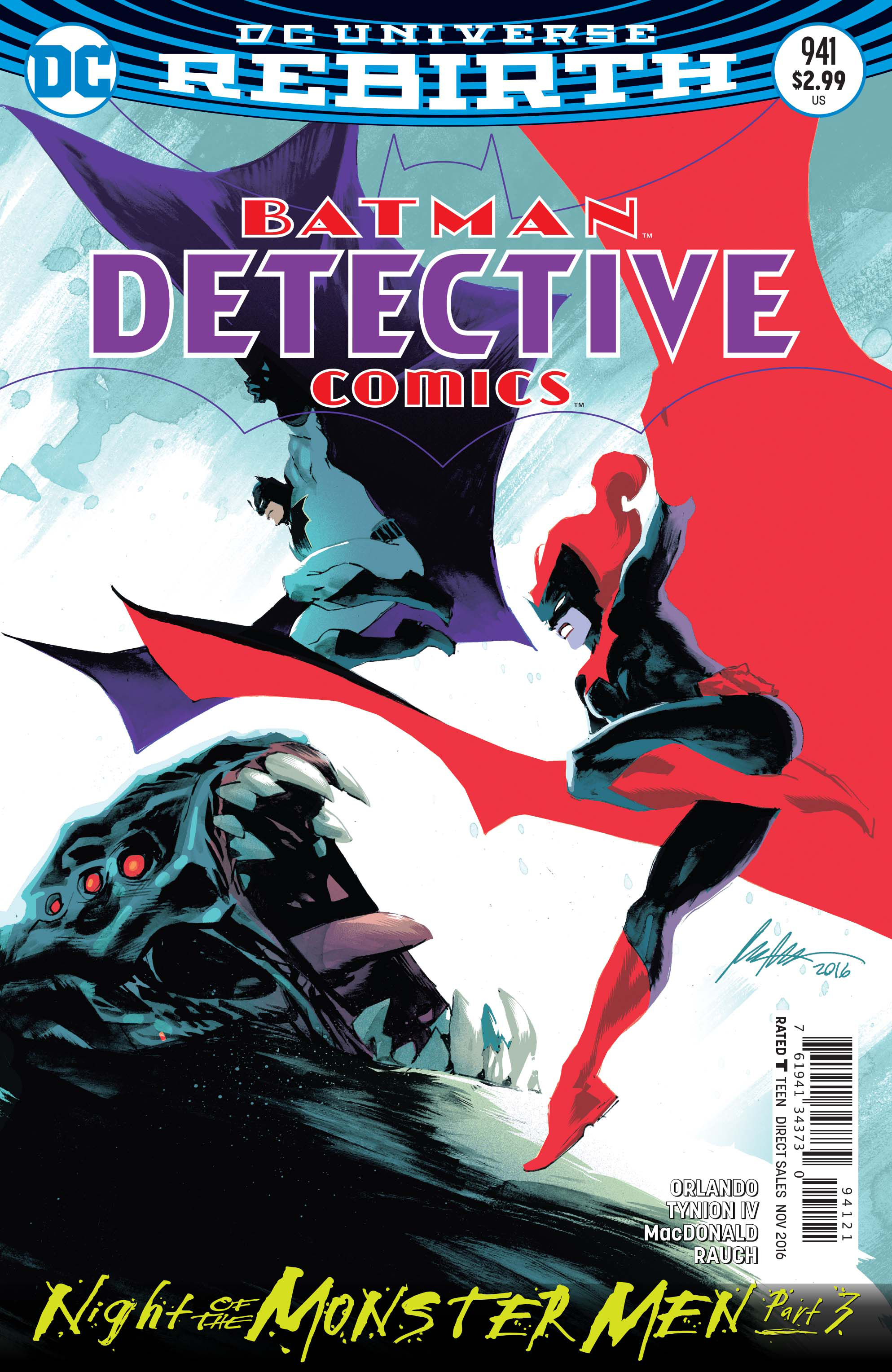 DETECTIVE COMICS #941 VAR ED (MONSTER MEN)