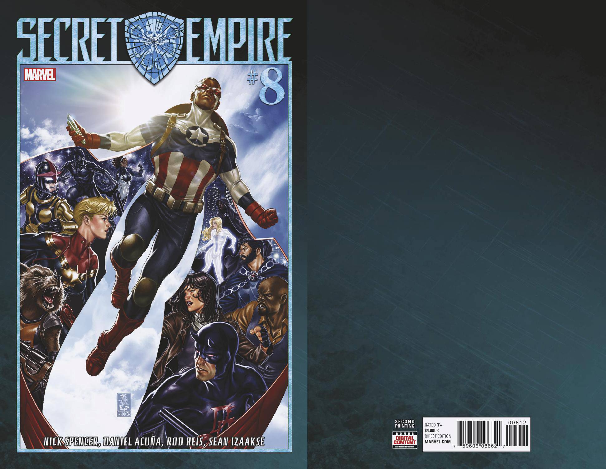 SECRET EMPIRE #8 (OF 10) BROOKS 2ND PTG VAR