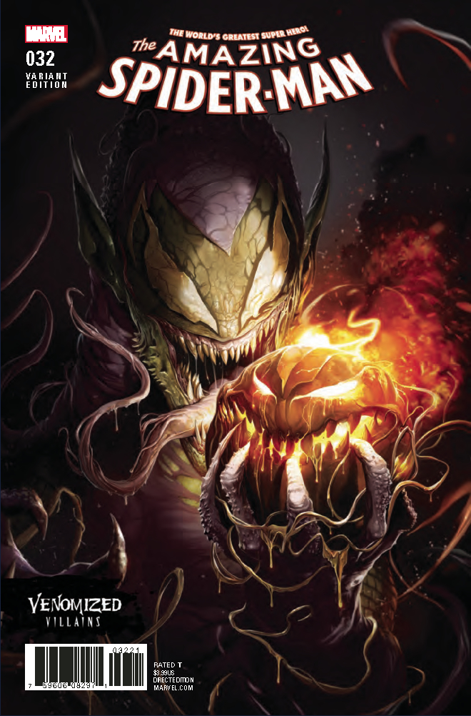 AMAZING SPIDER-MAN #32 VENOMIZED GREEN GOBLIN VAR