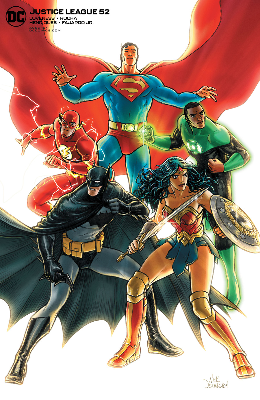 JUSTICE LEAGUE #52 NICK DERINGTON  VAR ED