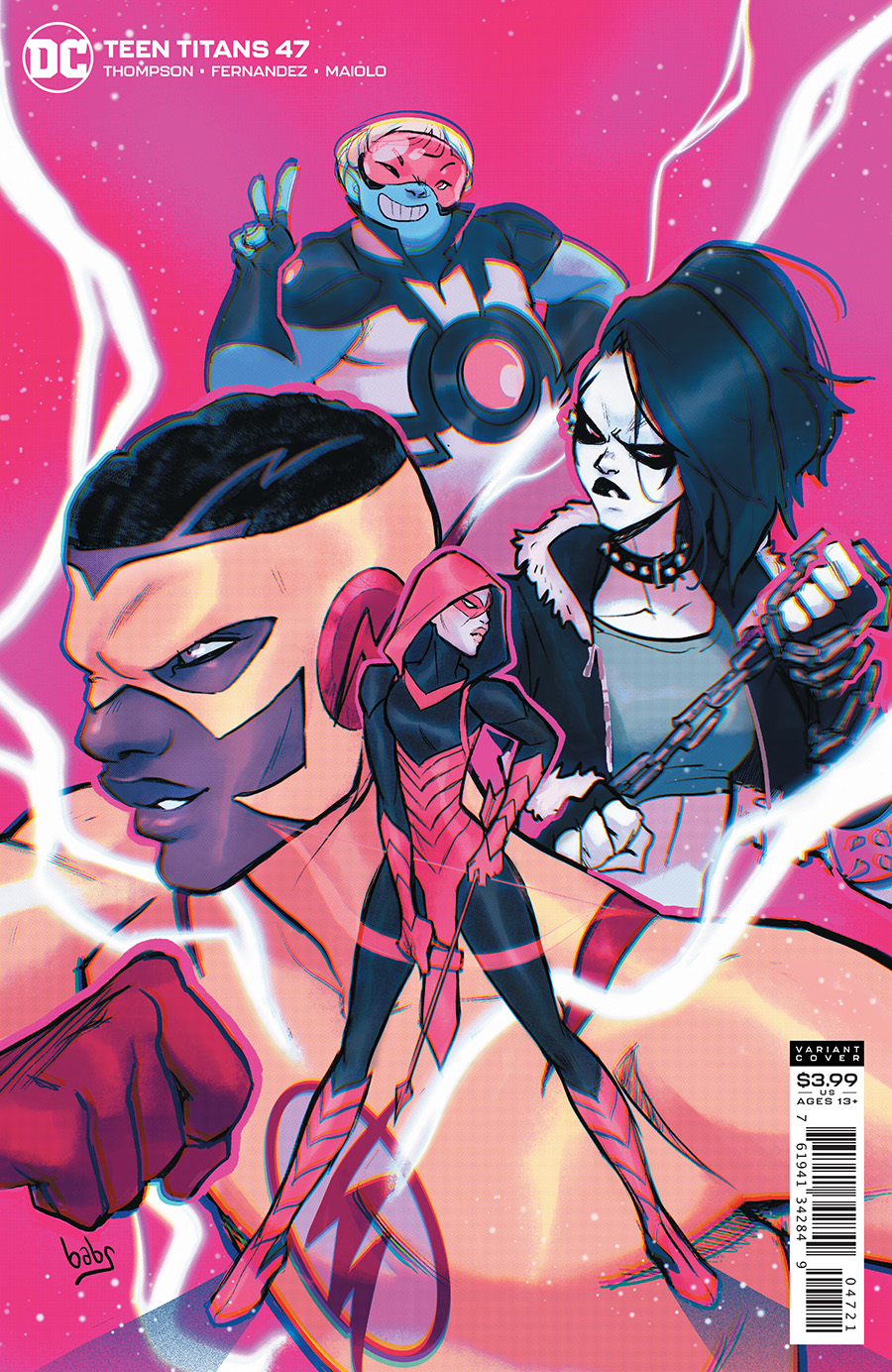 TEEN TITANS #47 BABS TAR VAR