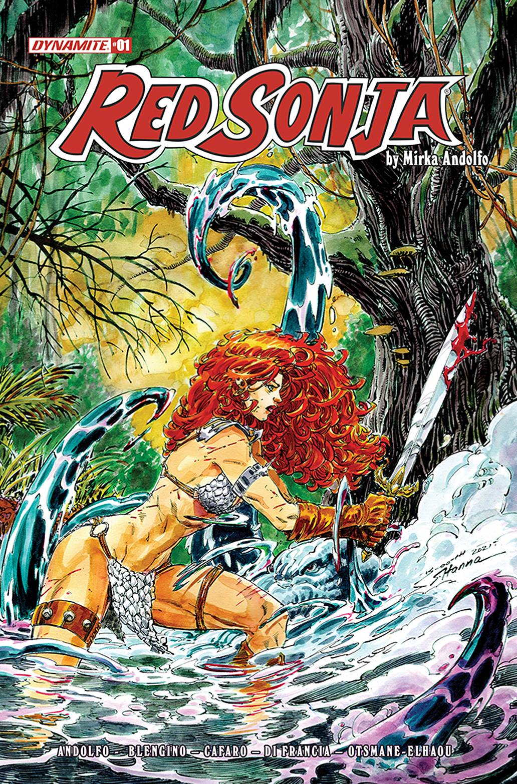 RED SONJA (2021) #1 CVR G 10 COPY INCV BOOTH ORIG ART