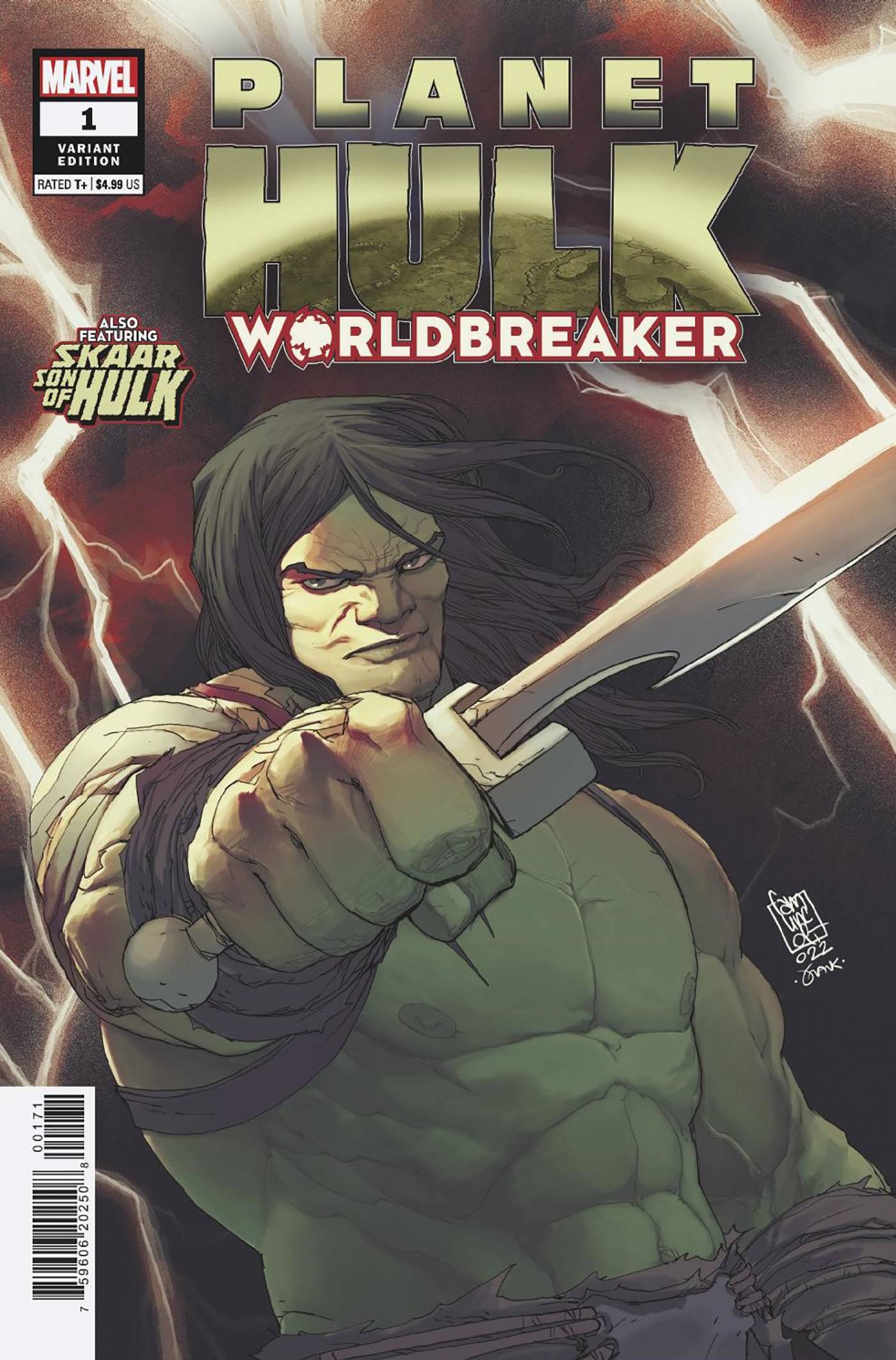 PLANET HULK WORLDBREAKER #1 (OF 5) CAMUNCOLI SKAAR VAR