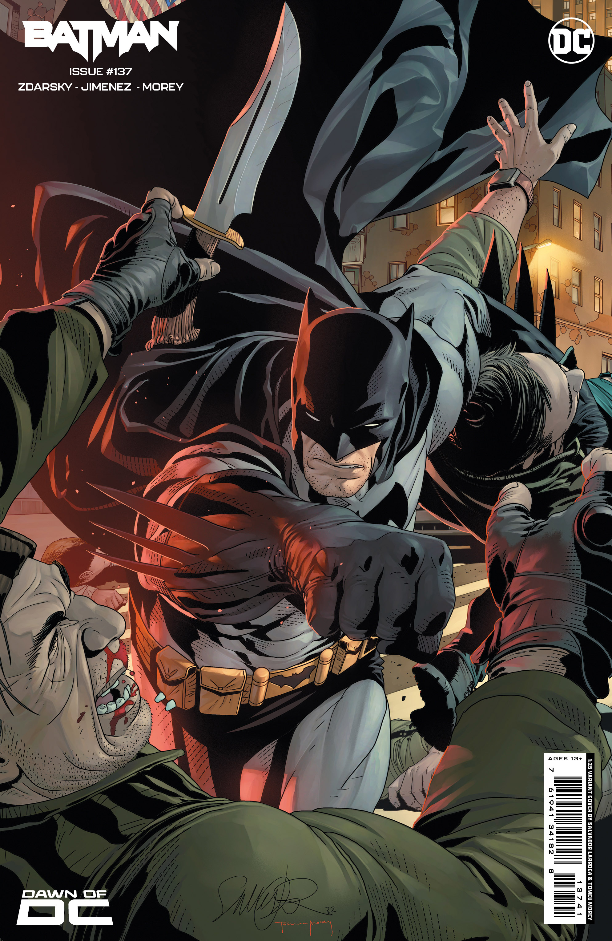 BATMAN #137 CVR F INC 1:25 SALVADOR LARROCA CARD STOCK VAR (BATMAN CATWOMAN THE GOTHAM WAR)
