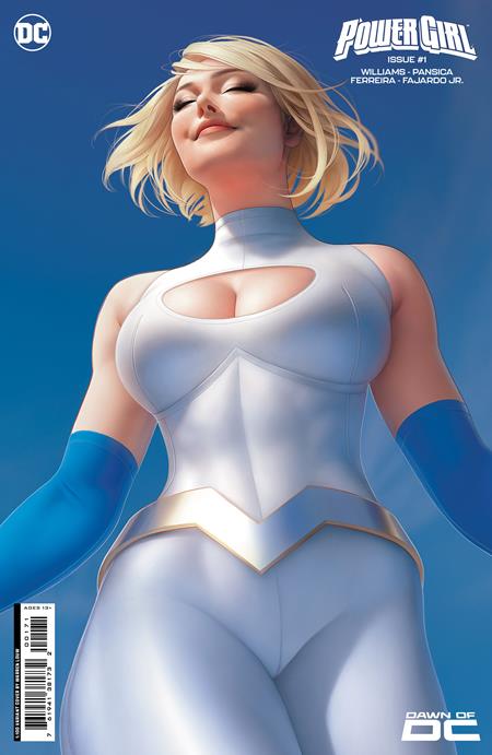 POWER GIRL #1 CVR H INC 1:100 WARREN LOUW CARD STOCK VAR