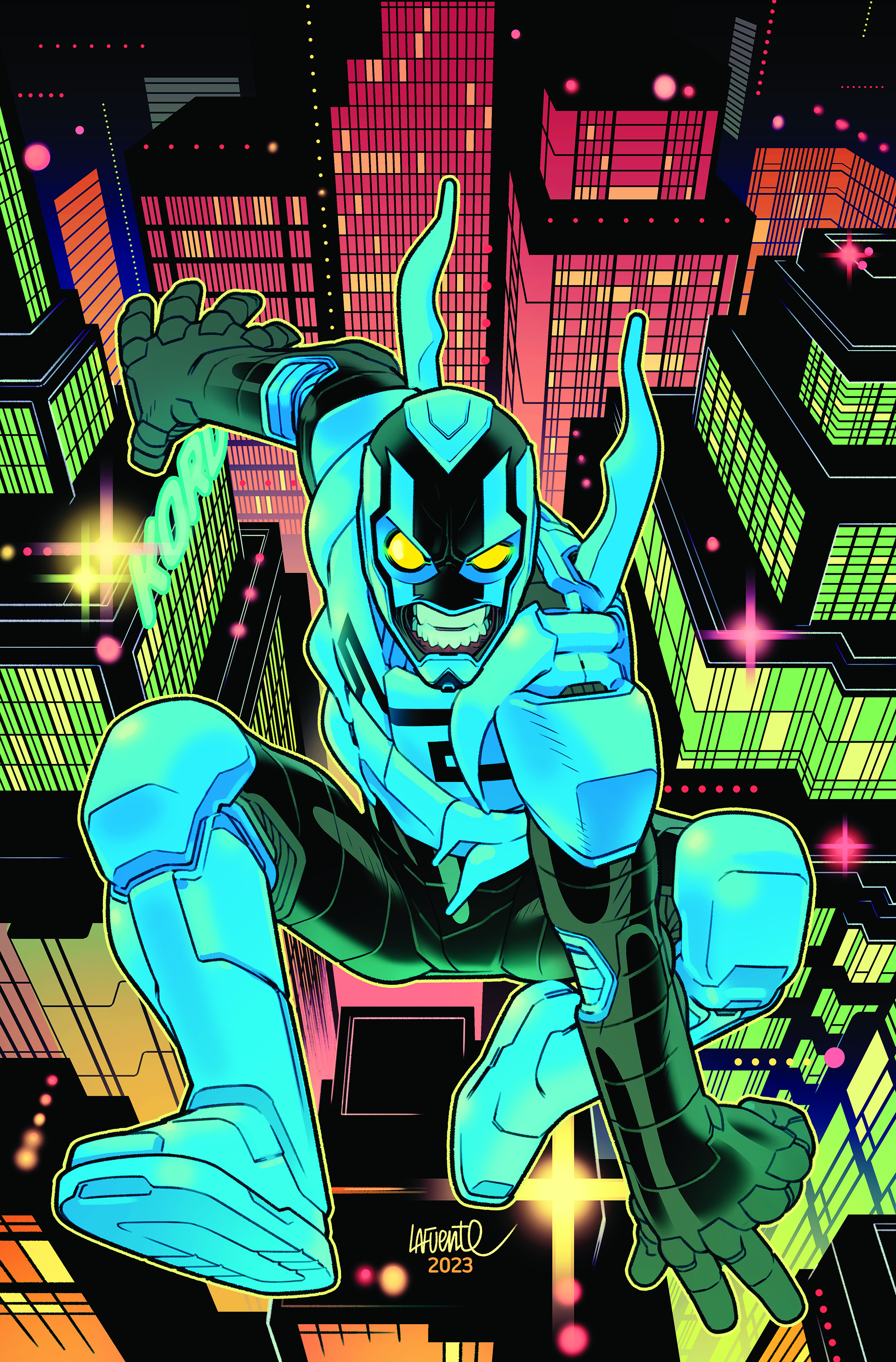 BLUE BEETLE #1 CVR B DAVID LAFUENTE CARD STOCK VAR