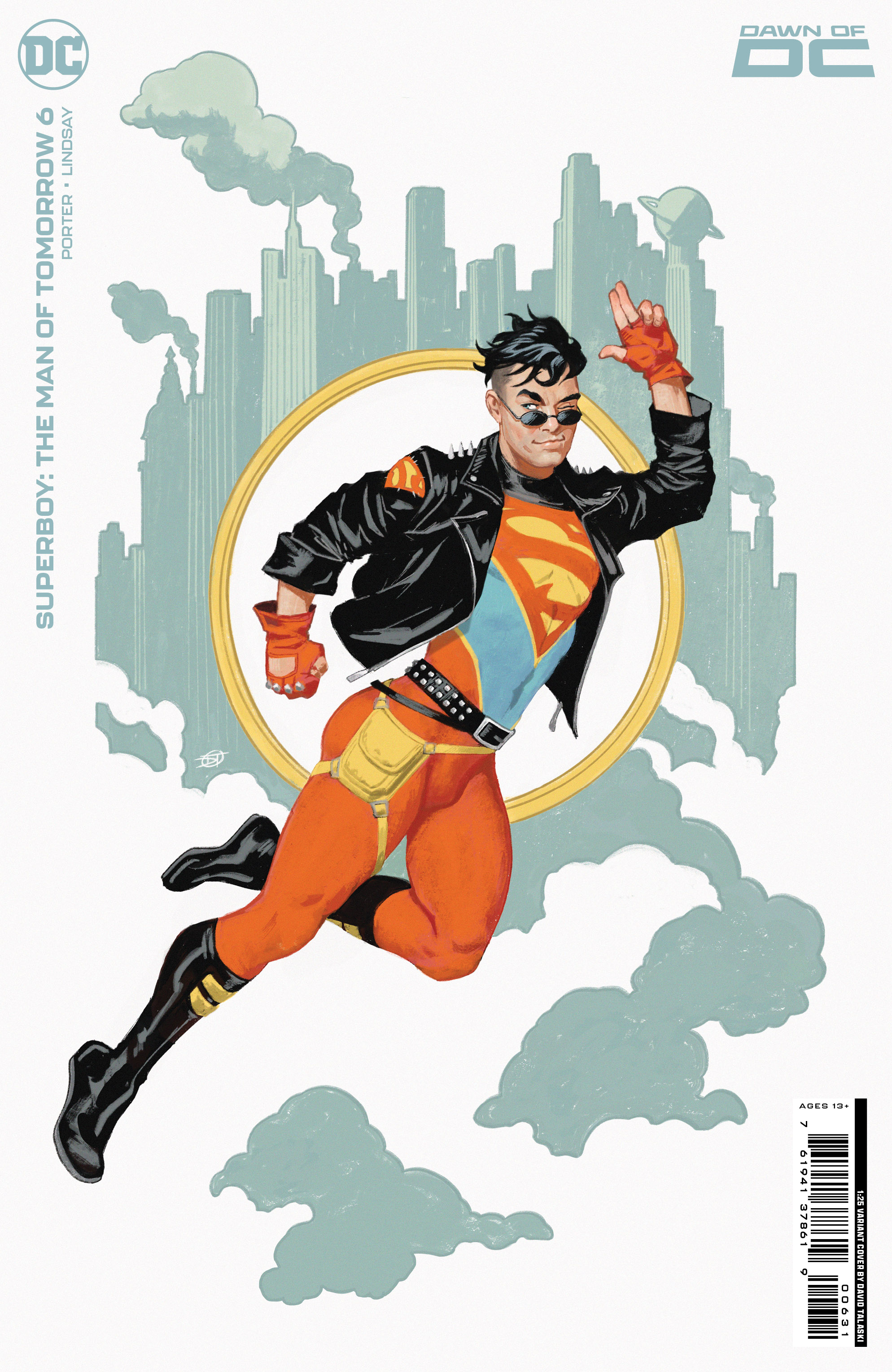 SUPERBOY THE MAN OF TOMORROW #6 (OF 6) CVR C INC 1:25 DAVID TALASKI CARD STOCK VAR