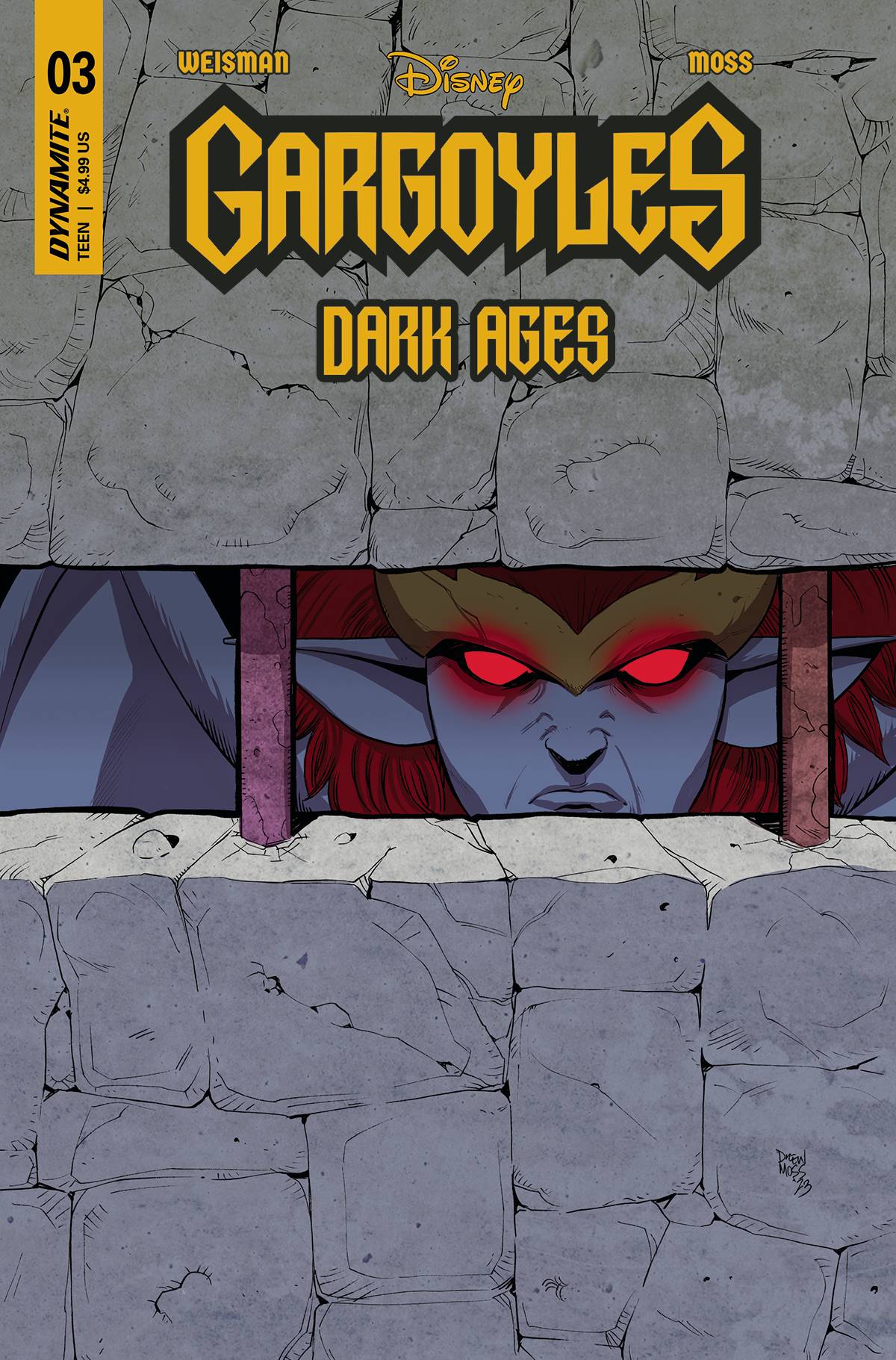 GARGOYLES DARK AGES #3 CVR G 1:10 COPY INCV MOSS ORIGINAL