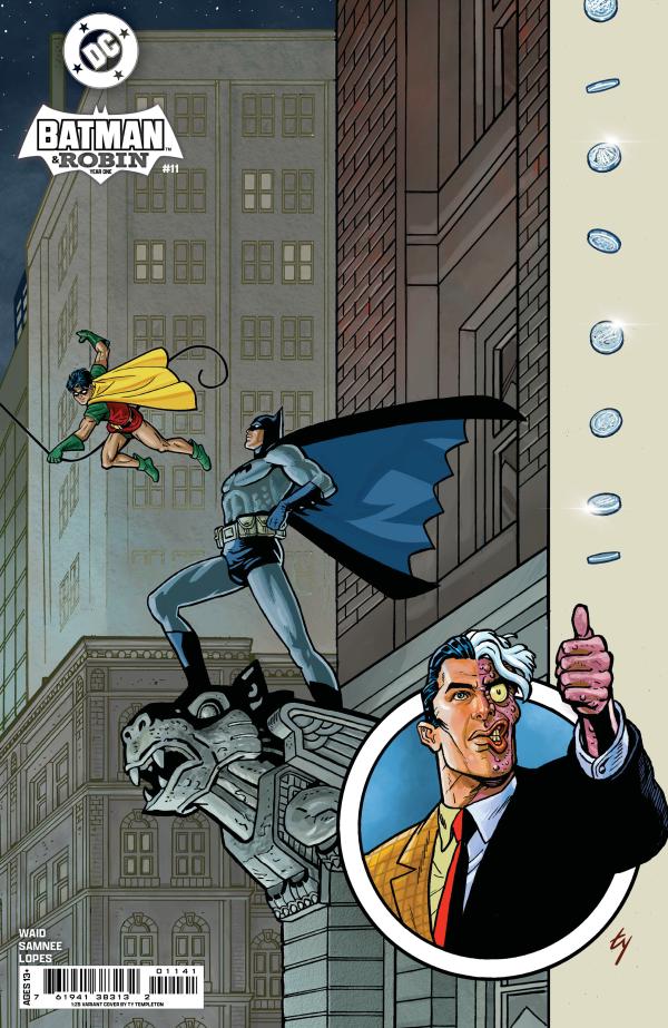 BATMAN & ROBIN YEAR ONE #11 (OF 12) CVR D INC 1:25 TY TEMPLETON CARD STOCK VAR