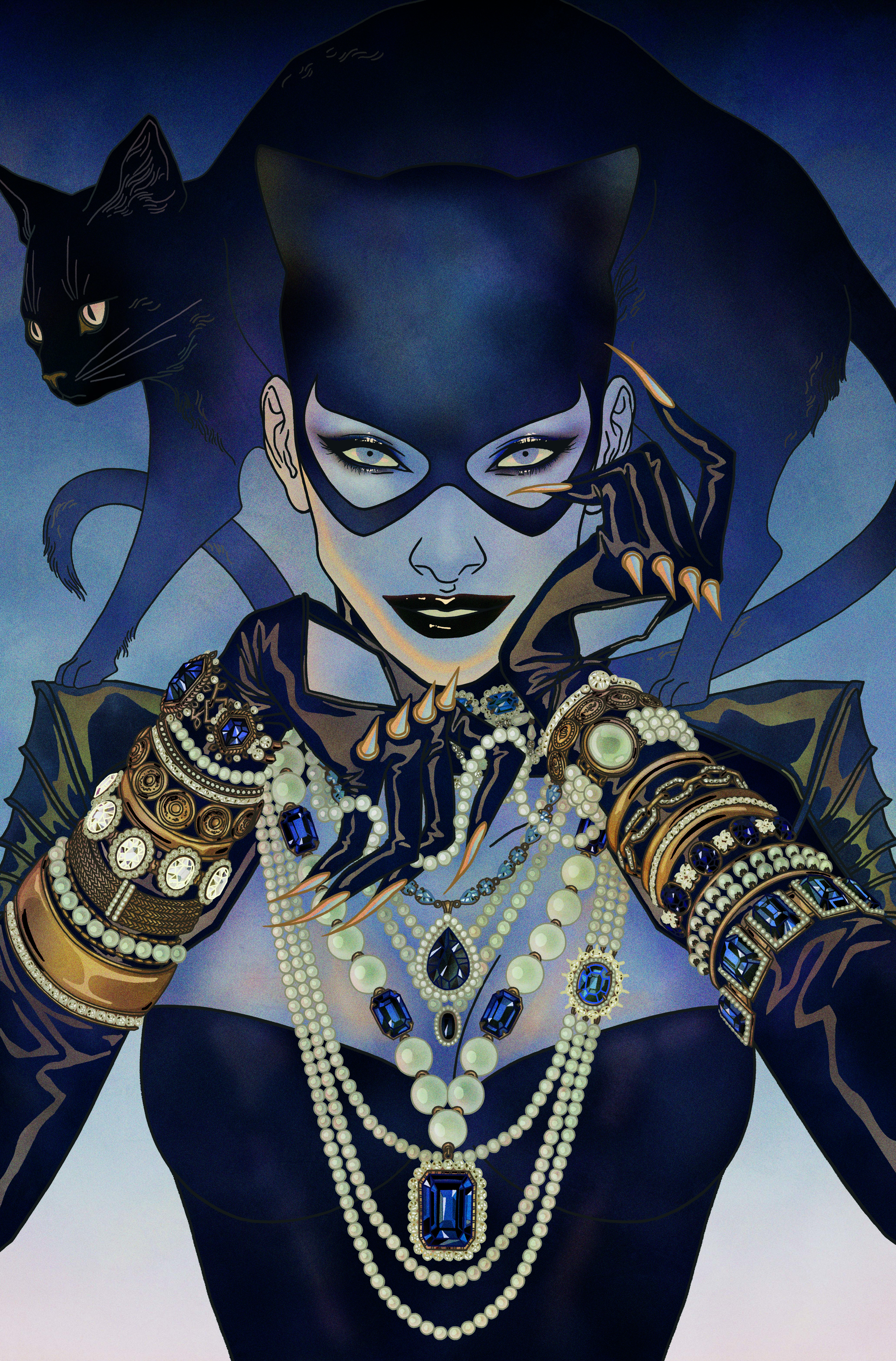 CATWOMAN #79 CVR E INC 1:25 CATHY KWAN CARD STOCK VAR