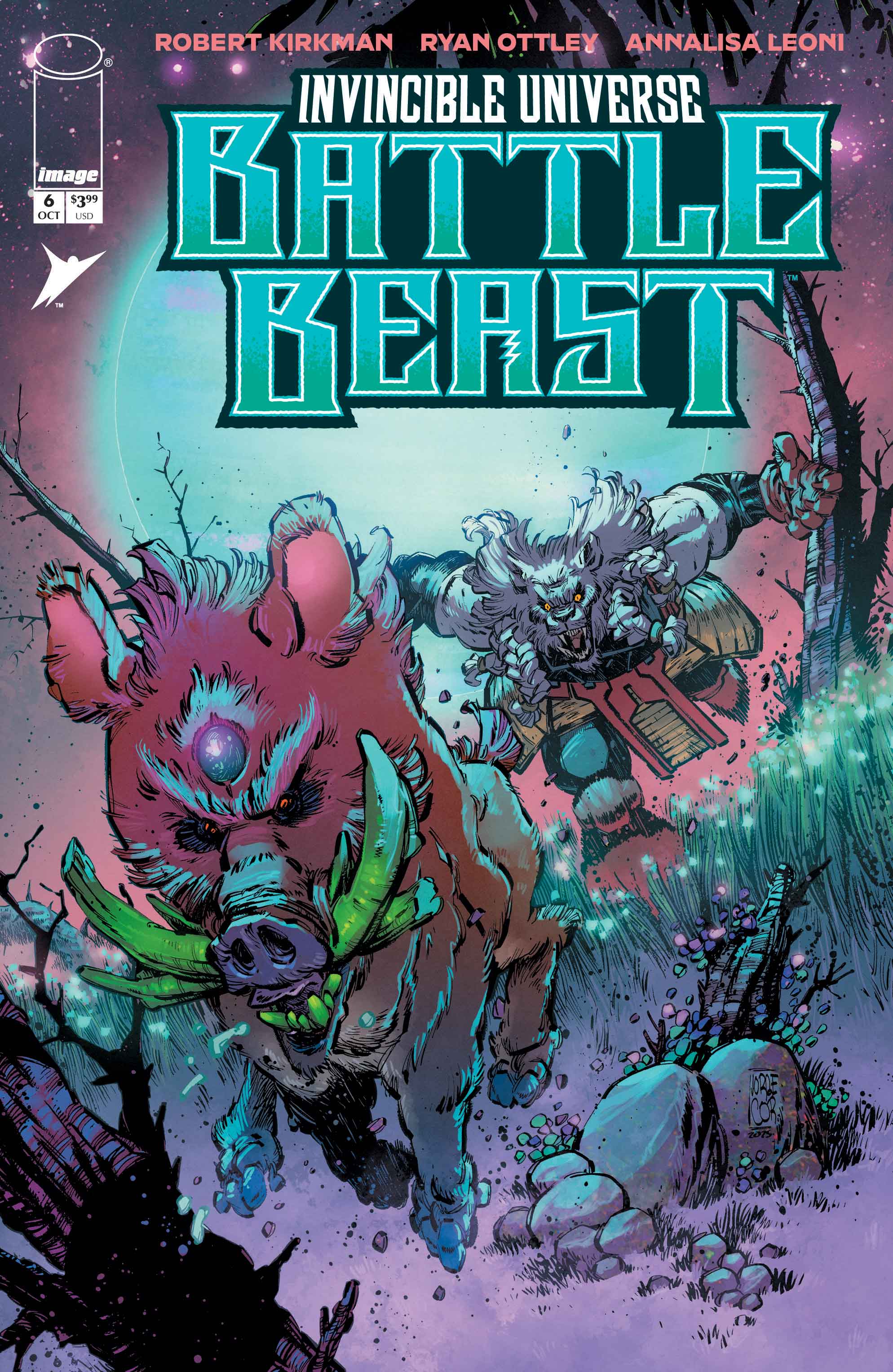 INVINCIBLE UNIVERSE BATTLE BEAST #6 CVR E INC 1:50 JORGE CORONA & MIKE SPICER VAR