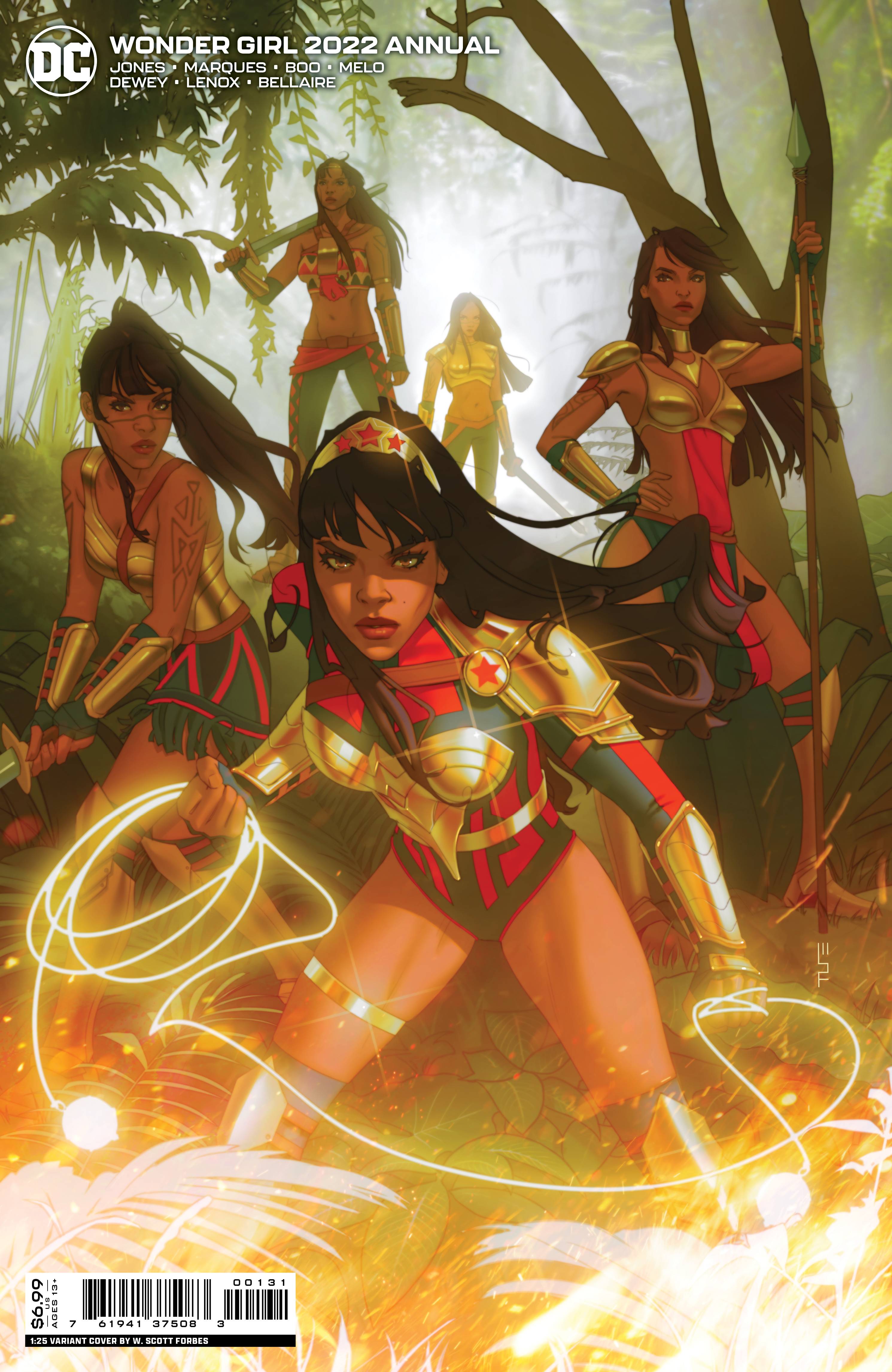 WONDER GIRL 2022 ANNUAL #1 CVR C INC 1:25 W SCOTT FORBES CARD STOCK VARIANT