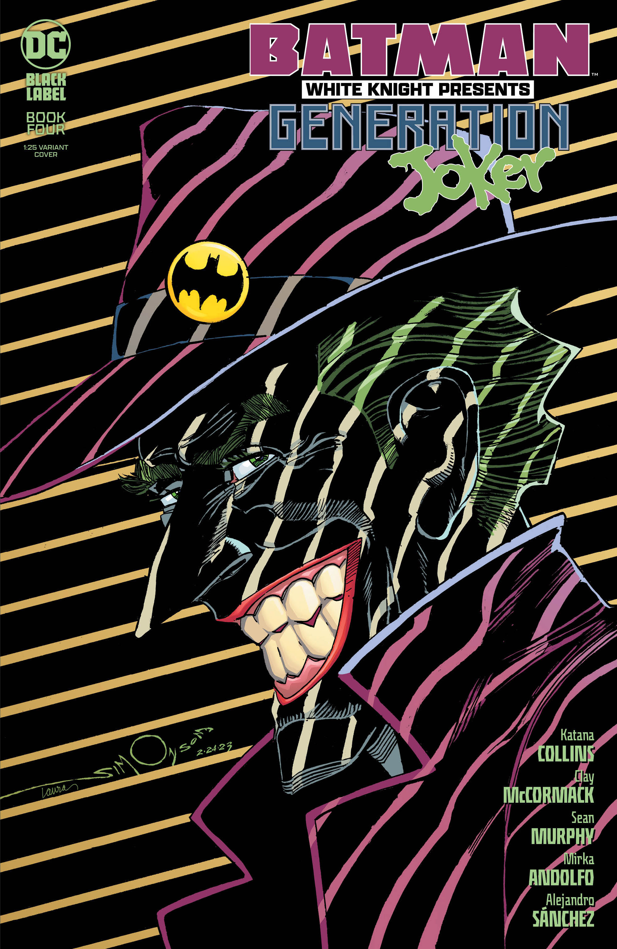 BATMAN WHITE KNIGHT PRESENTS GENERATION JOKER #4 (OF 6) CVR C INC 1:25 WALTER SIMONSON VAR (MR)