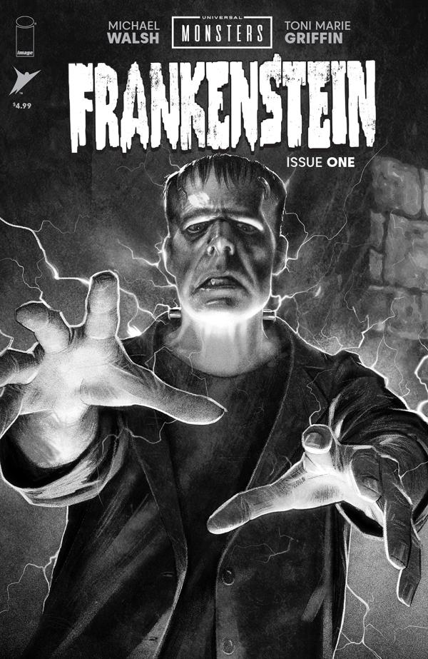 UNIVERSAL MONSTERS FRANKENSTEIN #1 (OF 4) CVR D INC 1:25 JOSHUA MIDDLETON CLASSIC HORROR B&W VAR