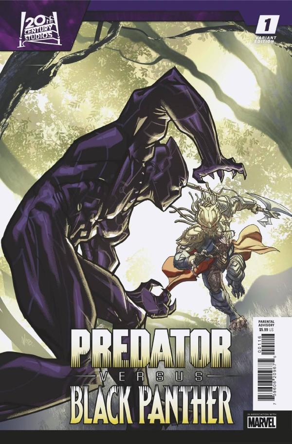 PREDATOR VS BLACK PANTHER #1 (OF 4) 1:25 COPY INCV WOODS VAR