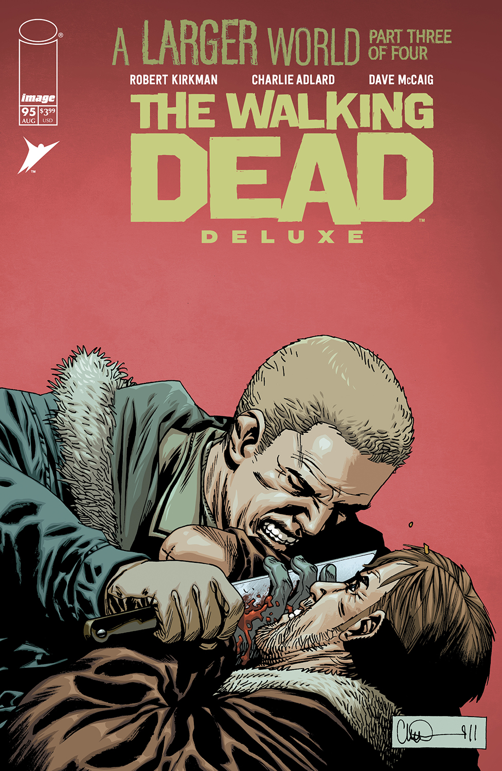 WALKING DEAD DELUXE #95 CVR B CHARLIE ADLARD & DAVE MCCAIG VAR