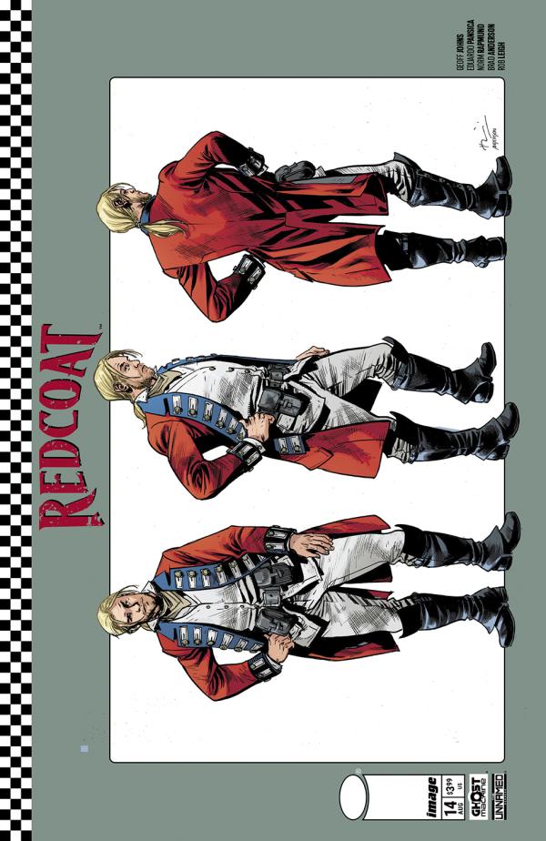 REDCOAT #14 CVR C BRYAN HITCH & BRAD ANDERSON DESIGN VAR