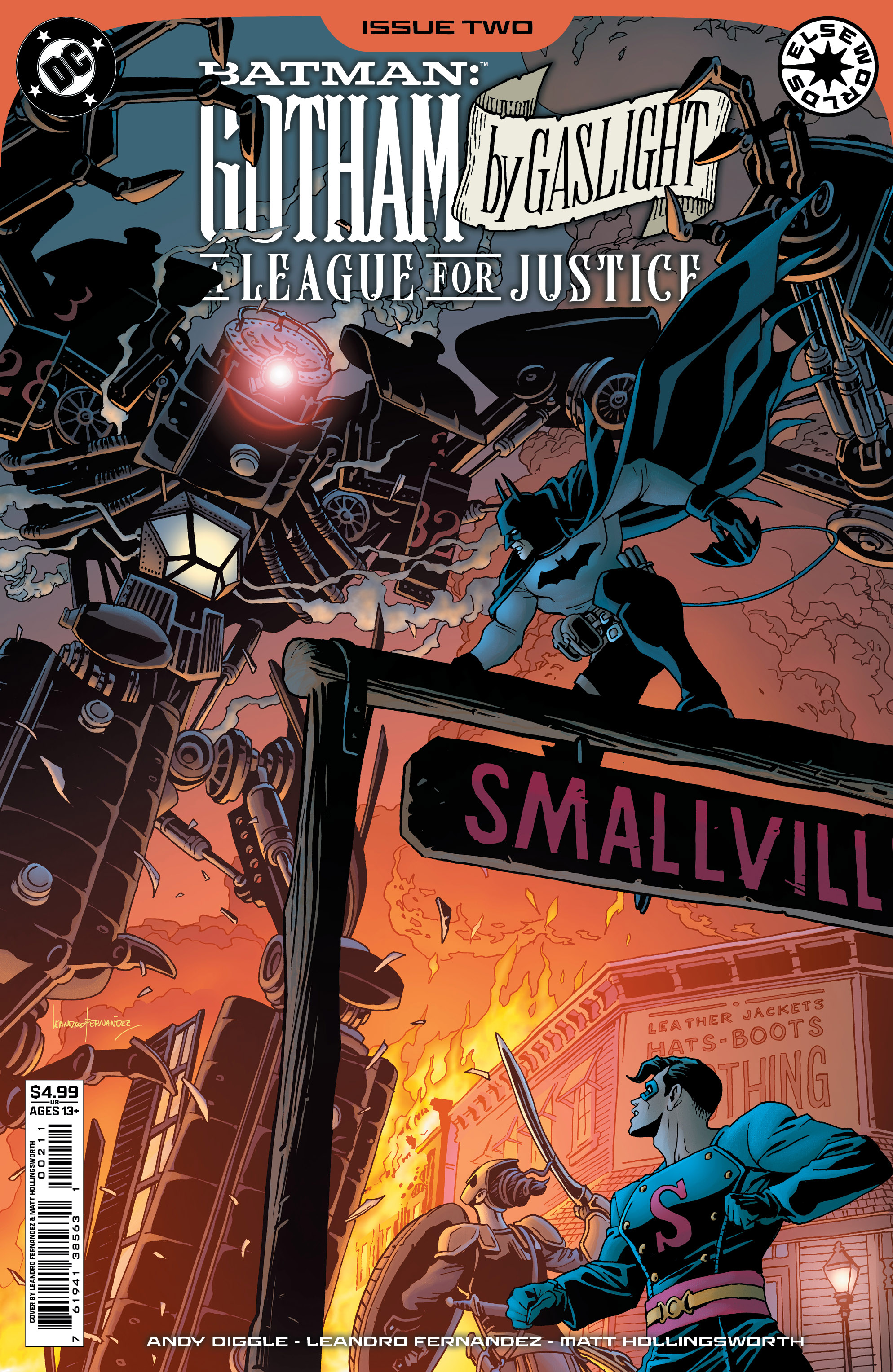 BATMAN GOTHAM BY GASLIGHT A LEAGUE FOR JUSTICE #2 (OF 6) CVR A LEANDRO FERNANDEZ