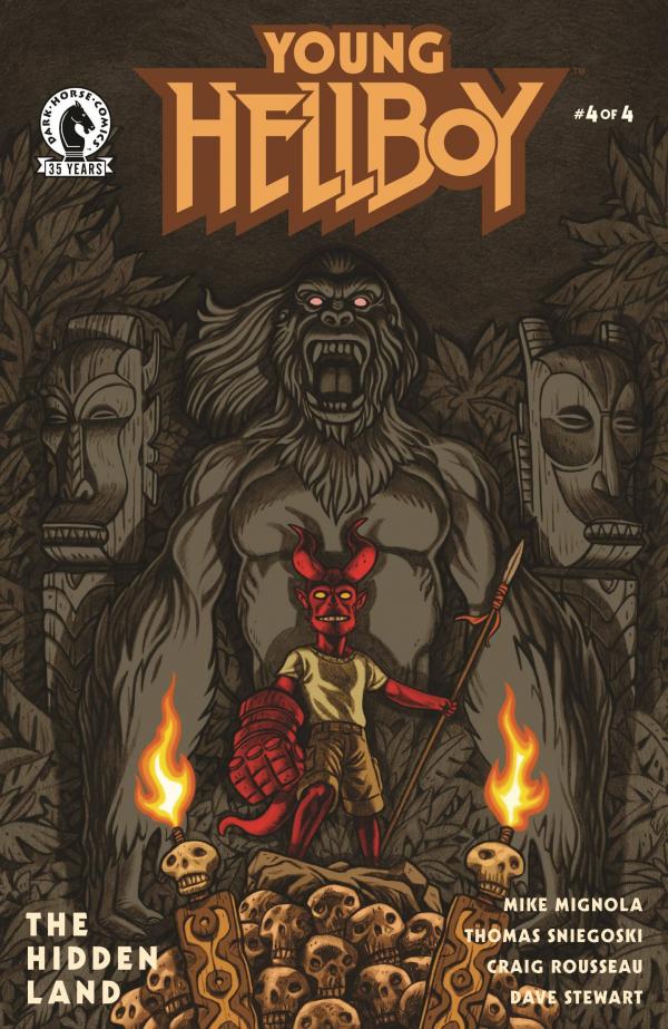 YOUNG HELLBOY THE HIDDEN LAND #4 (OF 4) CVR B CARPENTER