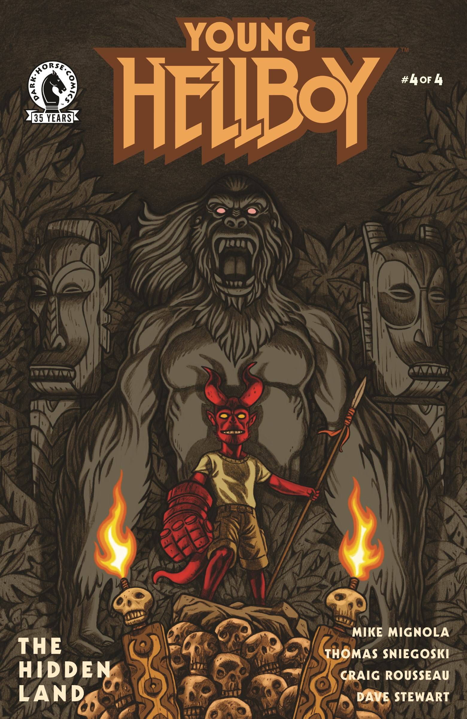 YOUNG HELLBOY THE HIDDEN LAND #4 (OF 4) CVR B CARPENTER