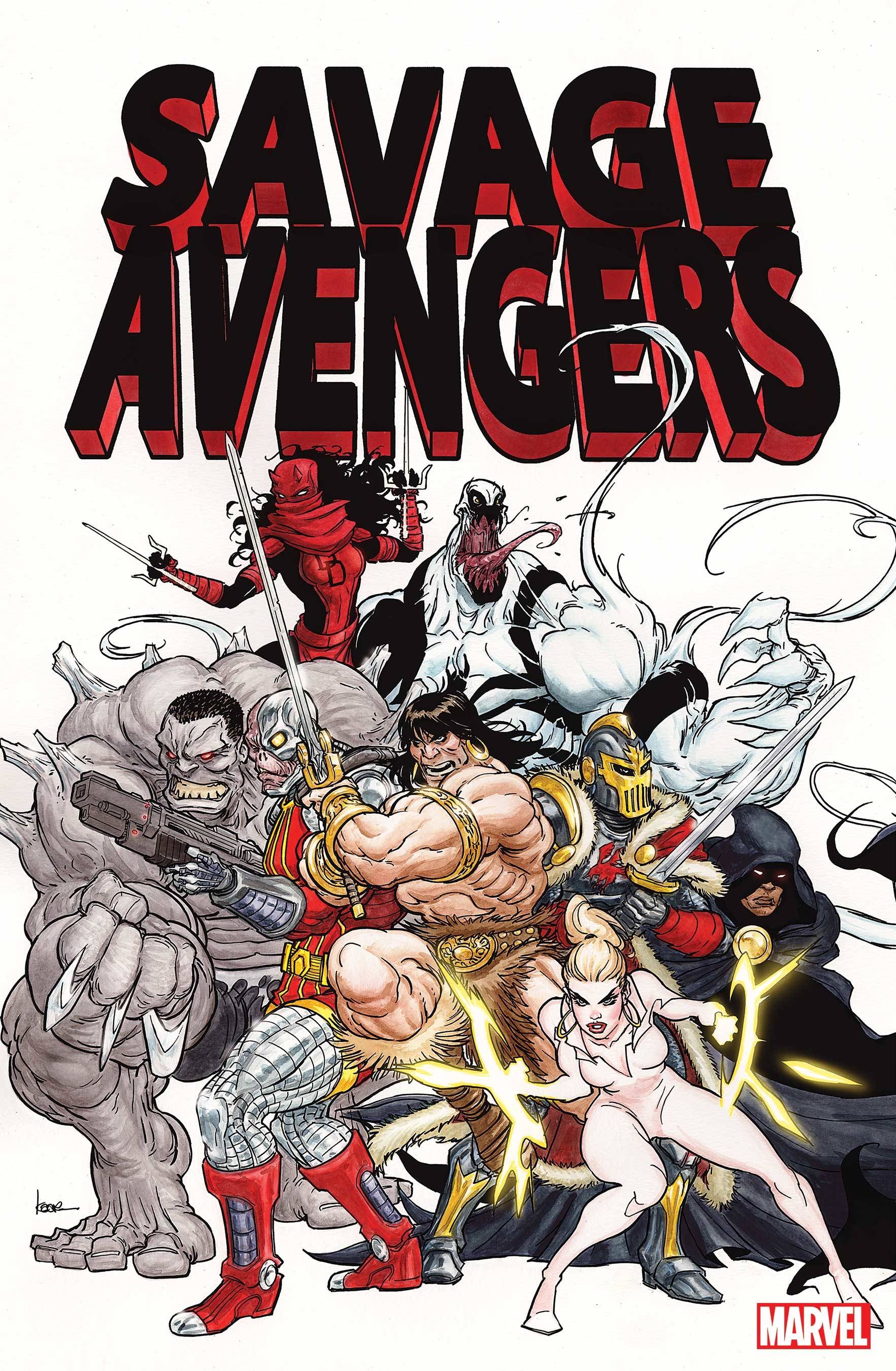 SAVAGE AVENGERS #1 50 COPY INCV ANDREWS VAR