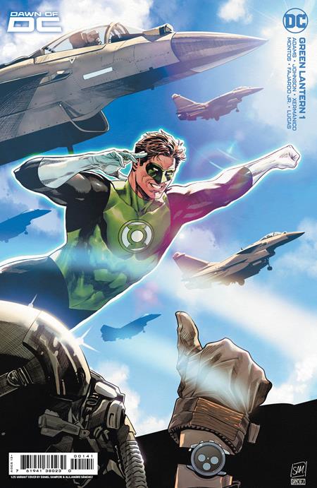 GREEN LANTERN #1 CVR E INC 1:25 DANIEL SAMPERE CARD STOCK VAR