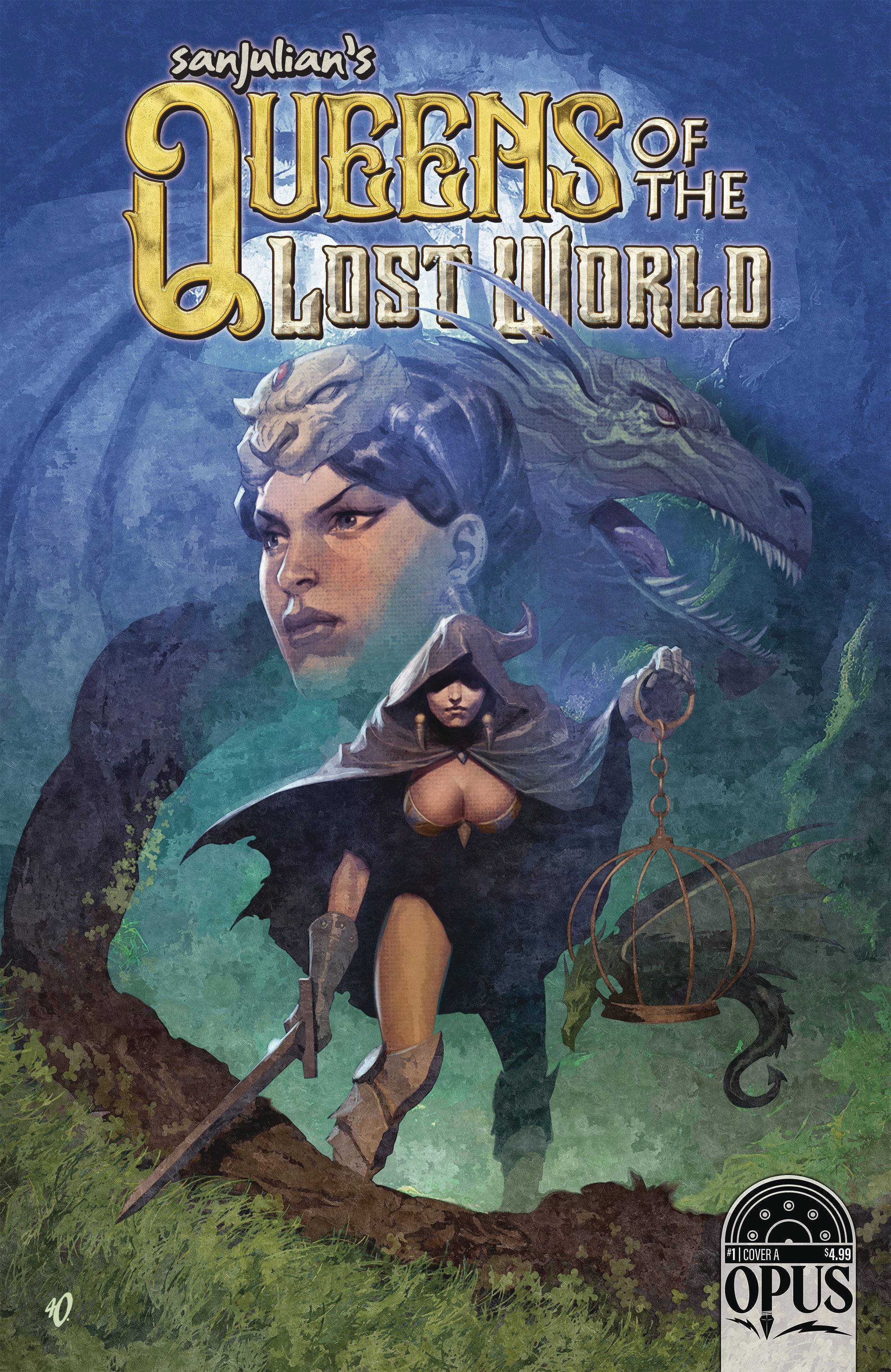 SANJULIAN QUEEN LOST WORLD #1 CVR A OLIVETTI