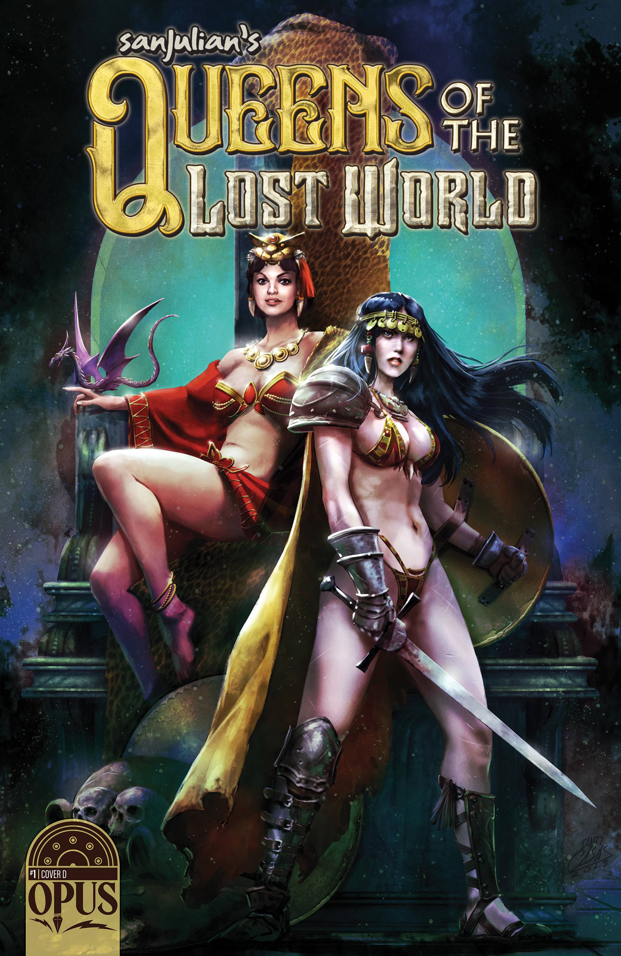 SANJULIAN QUEEN LOST WORLD #1 CVR D 1:10 COPY CASAS