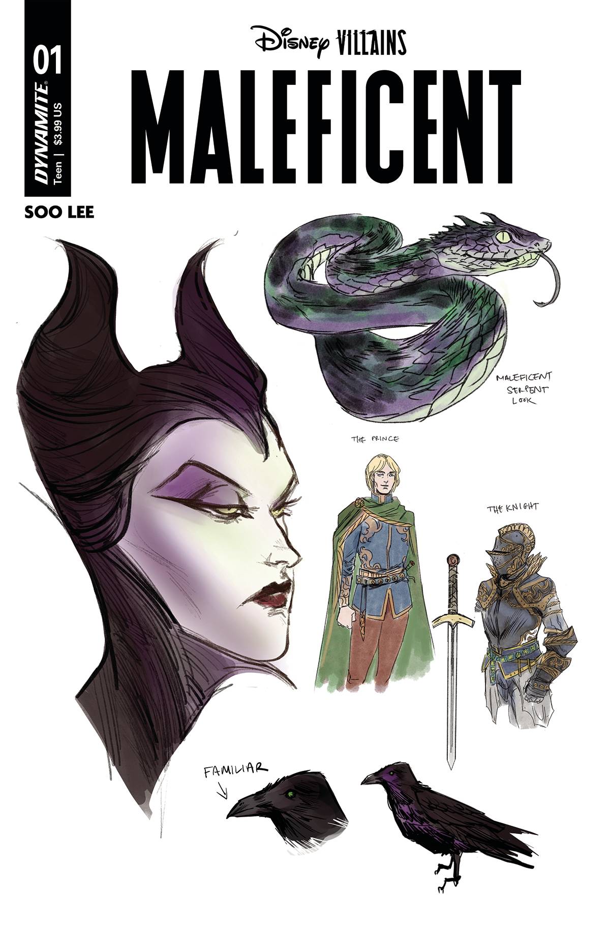 DISNEY VILLAINS MALEFICENT #1 CVR J 1:20 COPY INCV LEE CHAR DE