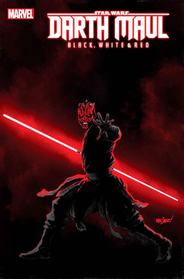 STAR WARS DARTH MAUL BLACK WHITE RED #2 1:25 COPY INCV VAR