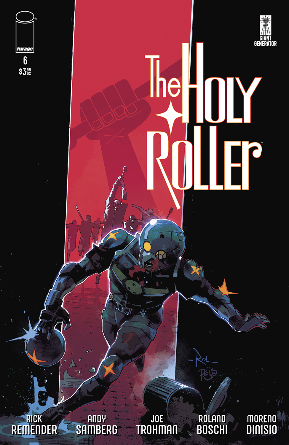 HOLY ROLLER #6 (OF 9) CVR A ROALND BOSCHI & MORENO DINISIO