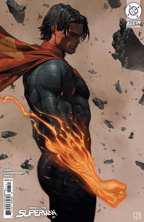 ABSOLUTE SUPERMAN #7 CVR D INC 1:25 JORGE MOLINA CARD STOCK VAR
