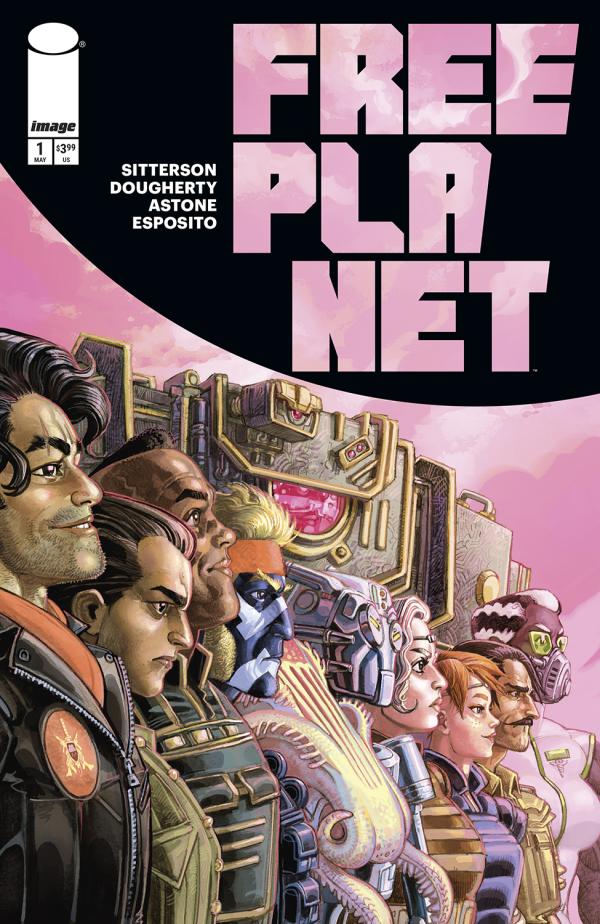 FREE PLANET #1 CVR D INC 1:25 JED DOUGHERTY FOIL VAR