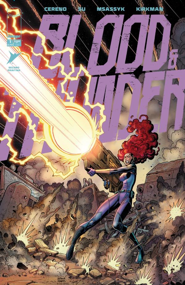 BLOOD & THUNDER #1 2ND PTG CVR A ARTHUR ADAMS & TANYA LEHOUX VAR (MR)