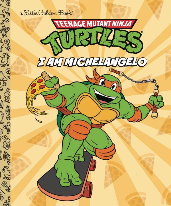 TMNT I AM MICHELANGELO LITTLE GOLDEN BOOK HC