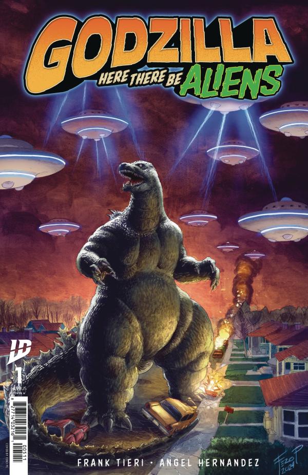 GOZILLA HERE THERE BE ALIENS #1 CVR A PE