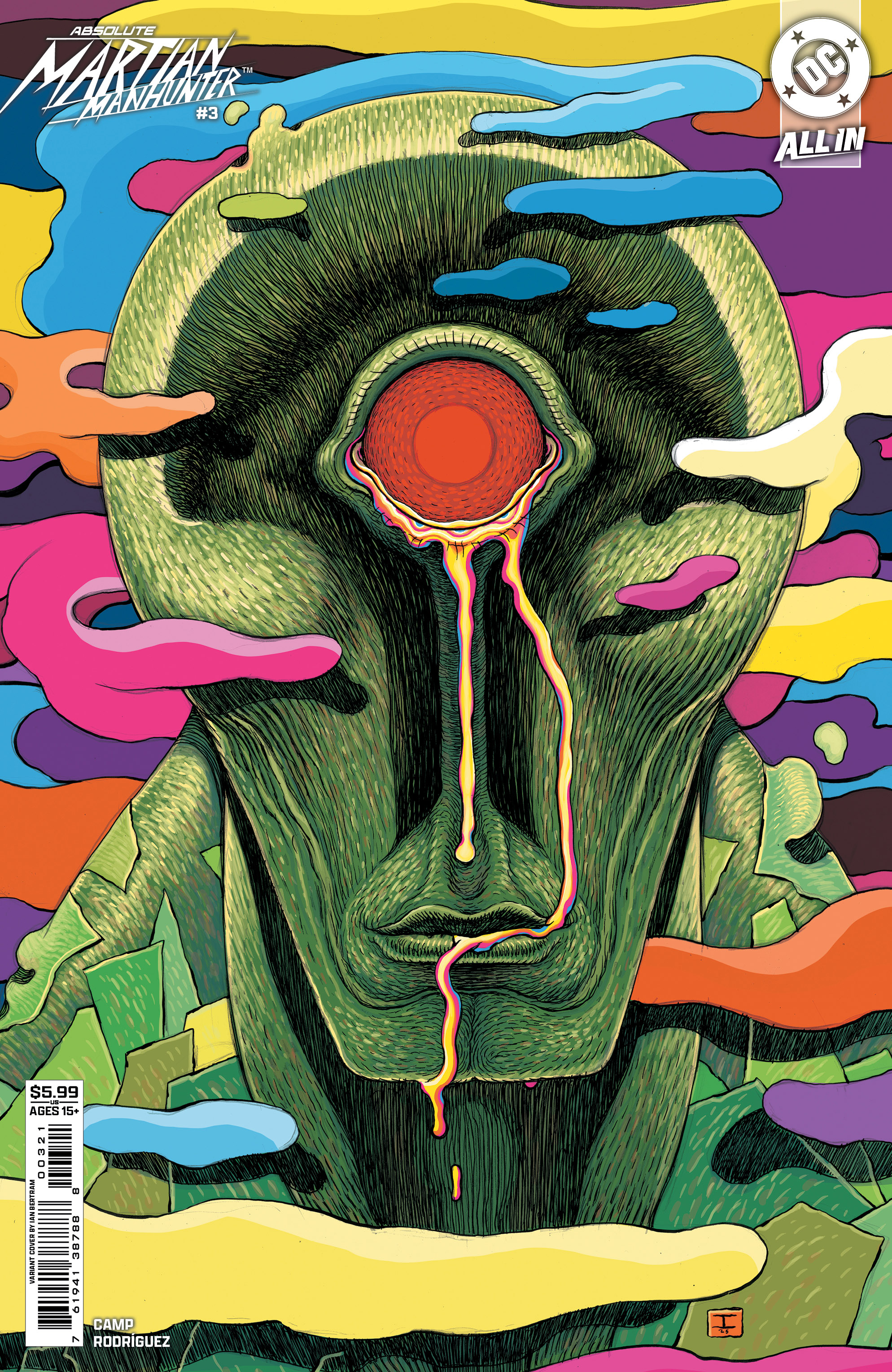 ABSOLUTE MARTIAN MANHUNTER #3 (OF 6) CVR B IAN BERTRAM CARD STOCK VAR