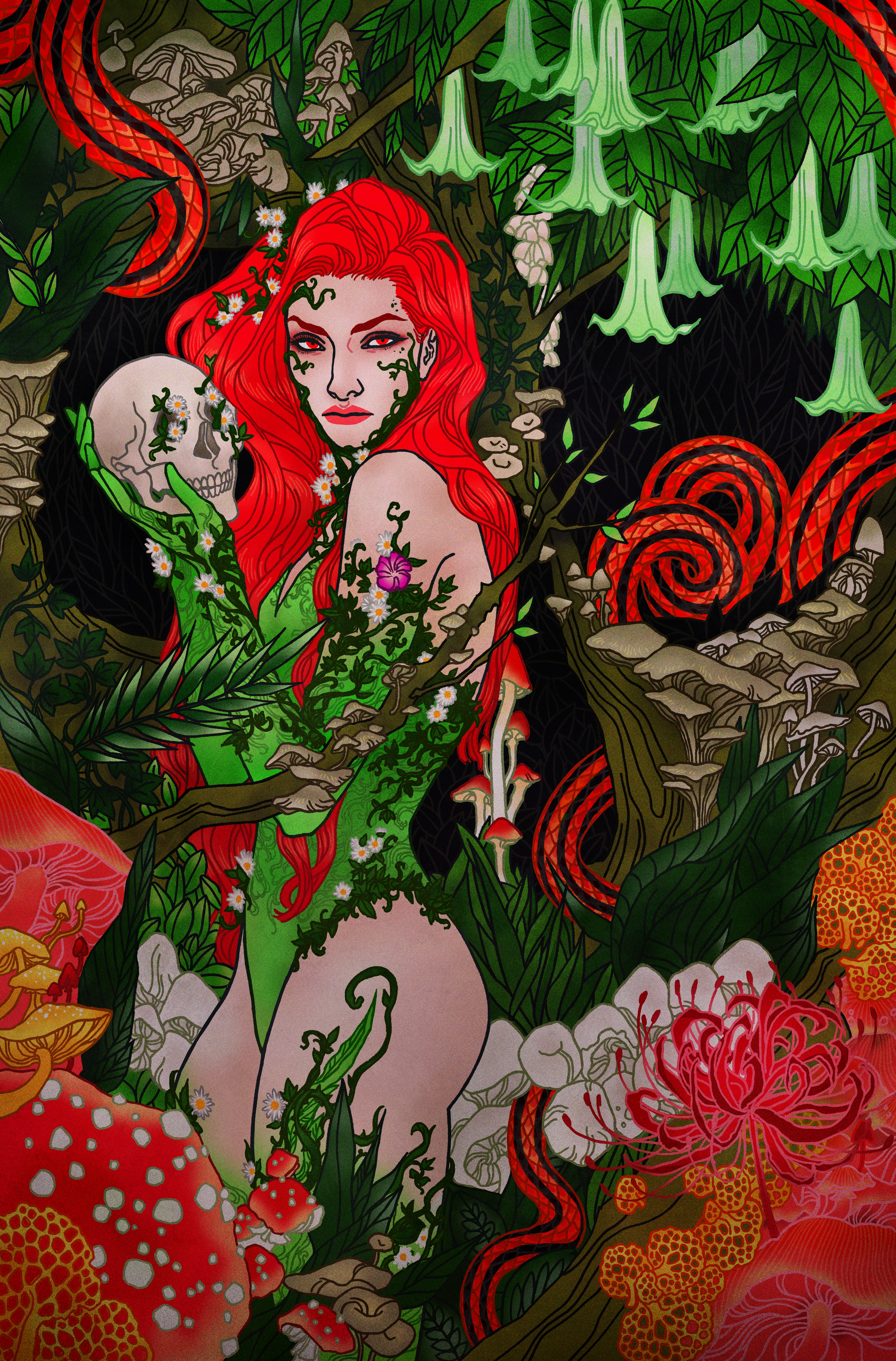 POISON IVY #33 CVR D INC 1:25 CATHY KWAN CARD STOCK VAR