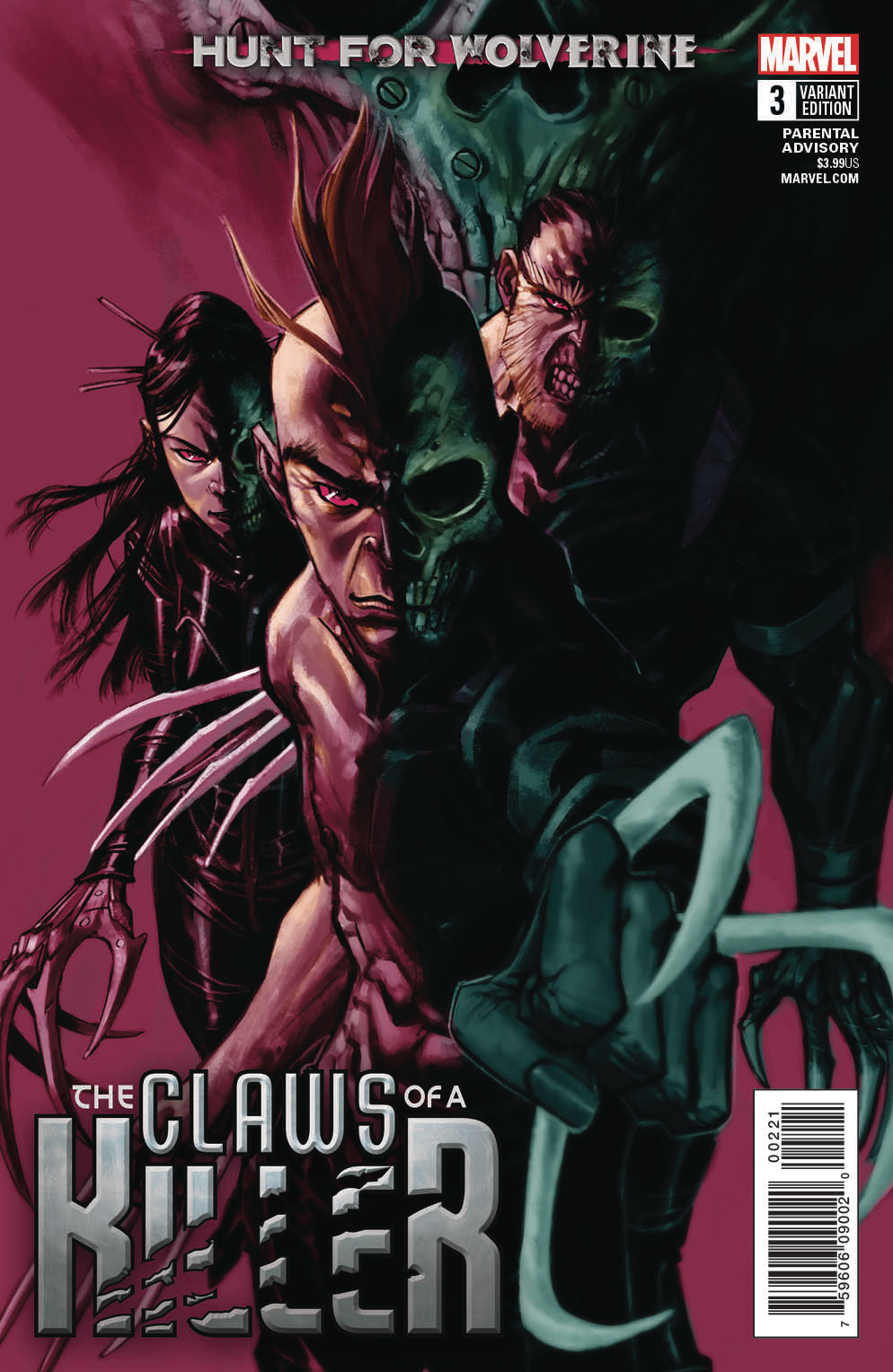 HUNT FOR WOLVERINE CLAWS OF KILLER #3 VAR