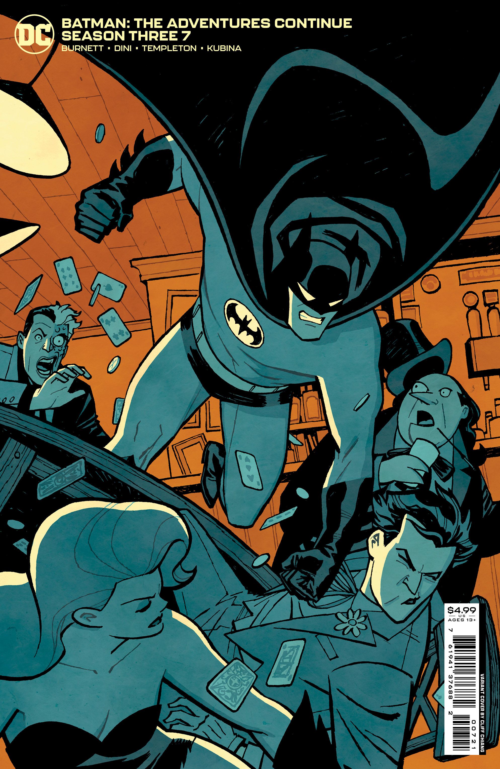 BATMAN THE ADVENTURES CONTINUE SEASON THREE #7 (OF 8) CVR B CLIFF CHIANG CARD STOCK VAR