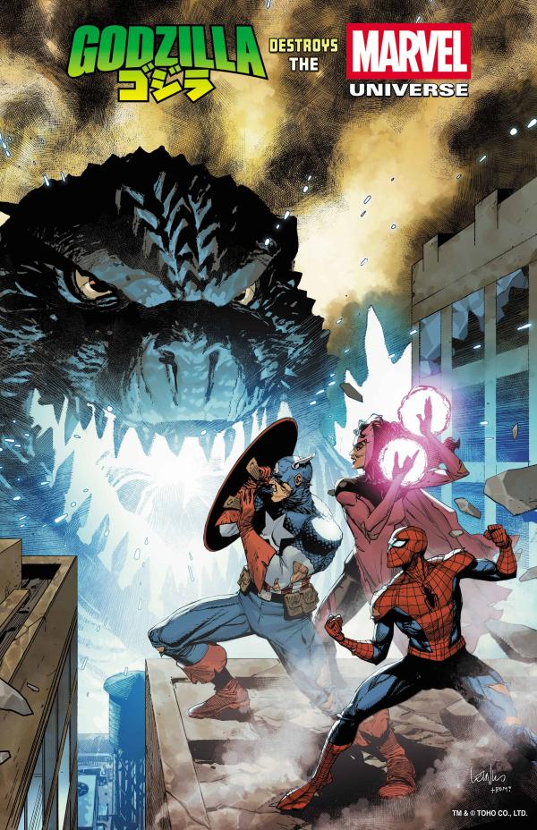 GODZILLA DESTROYS THE MARVEL UNIVERSE #1 YU FOIL VAR