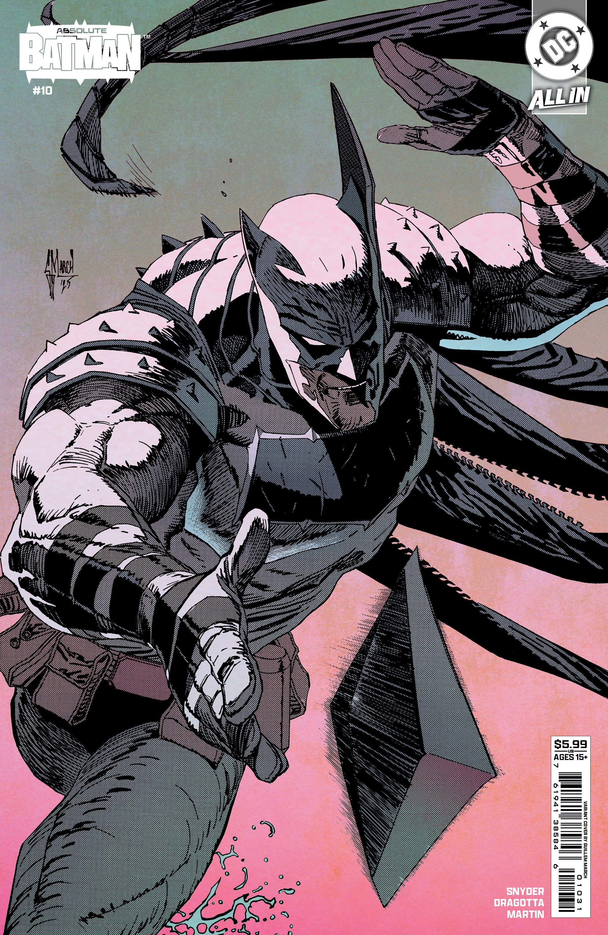 ABSOLUTE BATMAN #10 CVR C GUILLEM MARCH CARD STOCK VAR